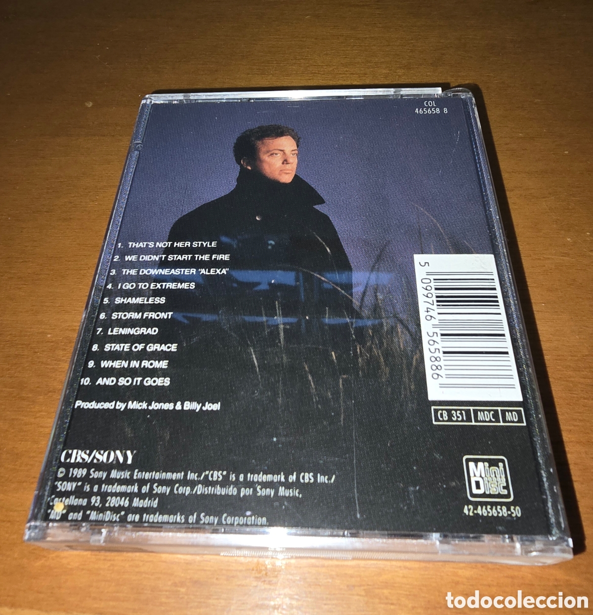 M&uacute;sica de colecci&oacute;n: Mini Disc Minidisc Billy Joel Storm Front - Foto 2
