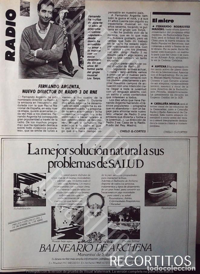 M&uacute;sica de colecci&oacute;n: FERNANDO ARGENTA BALNEARIO DE ARCHENA - Foto 1