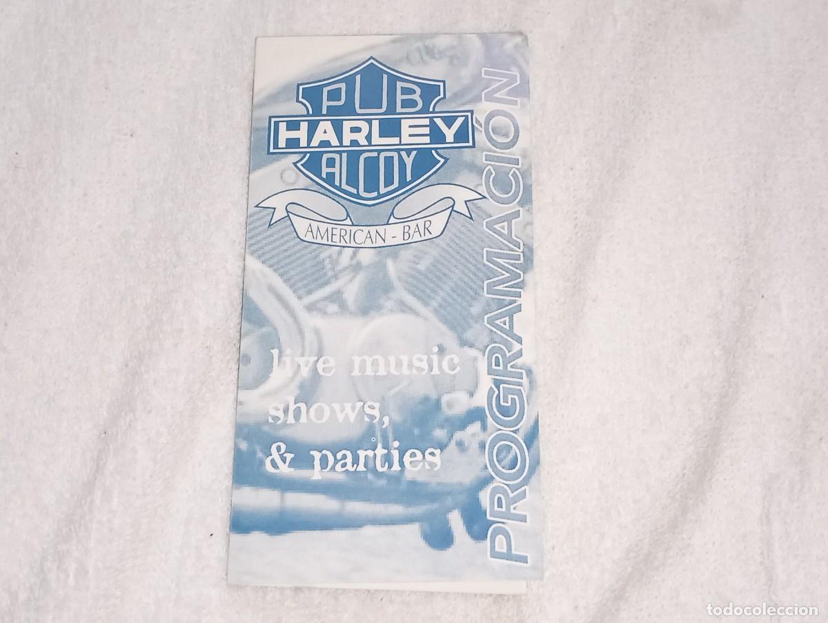 Musiksammlung: ANTIGUO FLYER FO INVITACION DISCOTECA PUB HARLEY ALCOY ALICANTE A&Ntilde;OS 90