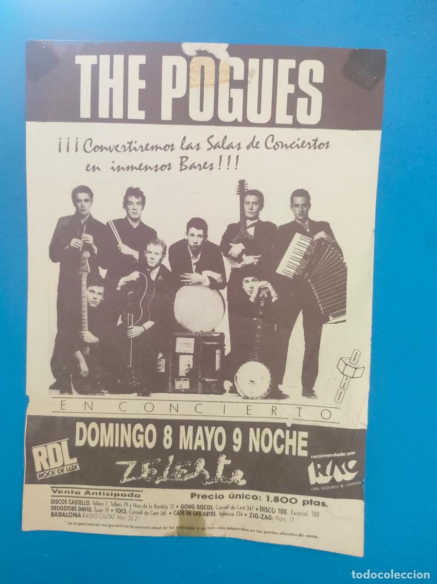 M&uacute;sica de colecci&oacute;n: FLYER concierto The Pogues