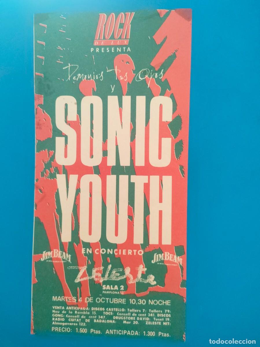 M&uacute;sica de colecci&oacute;n: FLYER concierto Sonic Youth - Foto 1
