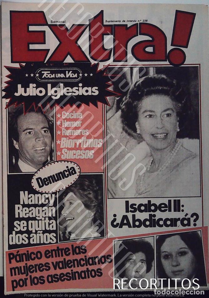 M&uacute;sica de colecci&oacute;n: RECORTE PORTADA ISABEL II ELIZABETH JULIO IGLESIAS