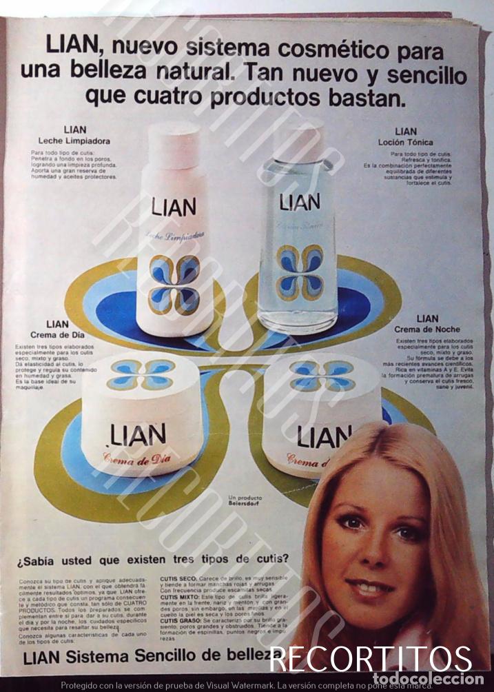 Collectible Music: LIAN ANUNCIO PUBLICIDAD CREMA DE DIA DE NOCHE