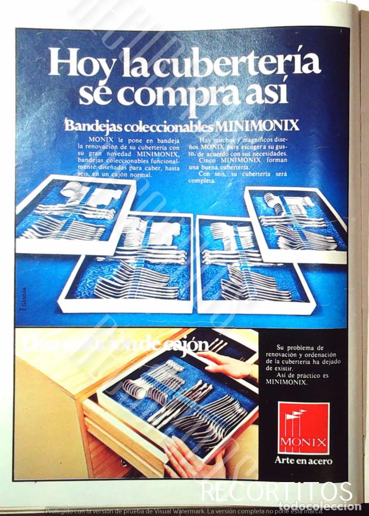 Collectible Music: MINIMONIX CUBERTERIA ANUNCIO PUBLICIDAD