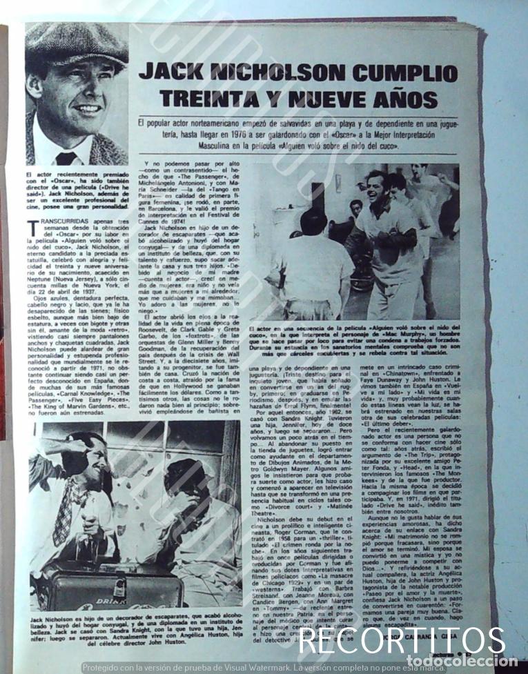 Collectible Music: JACK NICHOLSON CUMPLE 39 A&Ntilde;OS