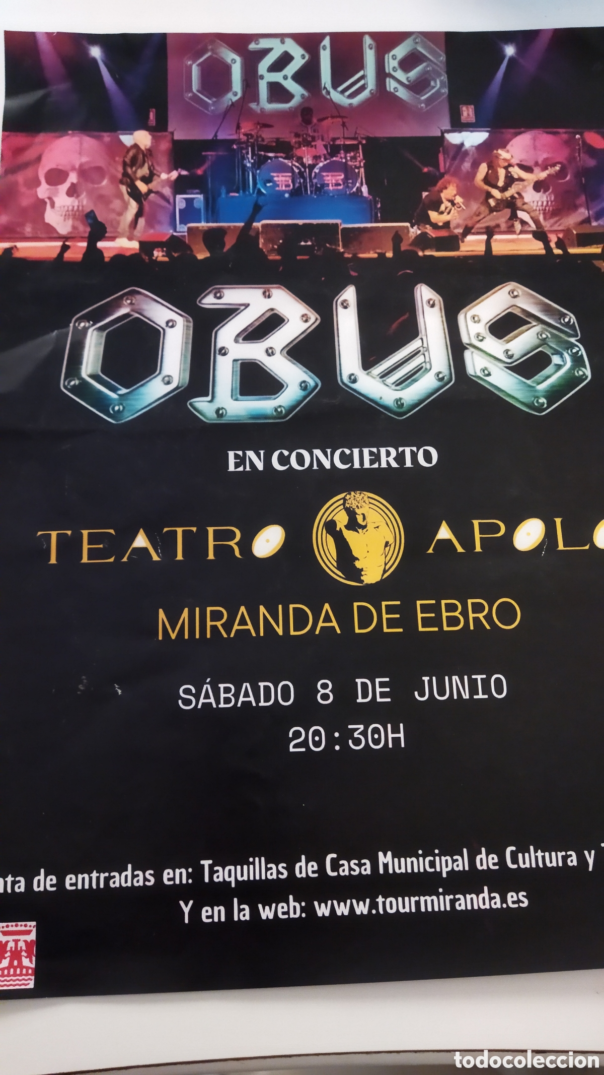 M&uacute;sica de colecci&oacute;n: Cartel concierto Obus - Foto 1
