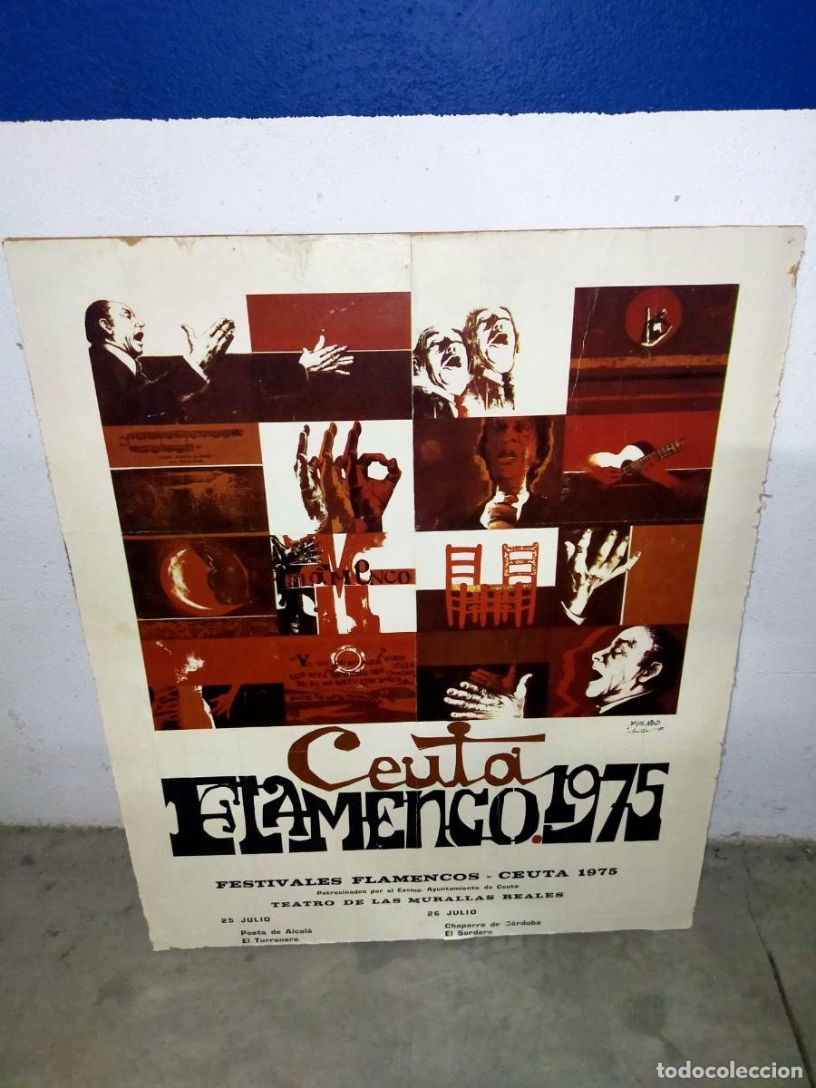 M&uacute;sica de colecci&oacute;n: RARO CARTEL DE FESTIVALES FLAMENCOS DE CEUTA 1975