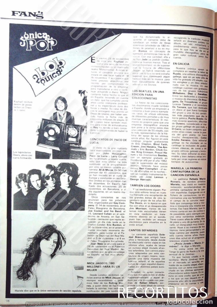 M&uacute;sica de colecci&oacute;n: MARIELA THE DOORS JOM MORRISON RAPHAEL - Foto 1