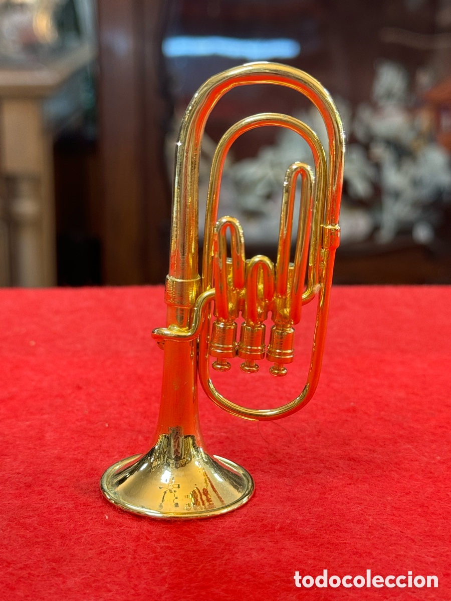 Musica di collezione: INSTRUMENTO EN MINIATURA, TUBA. REALIZADO EN METAL.