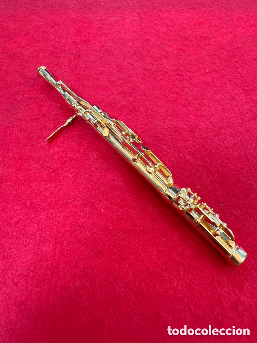 Musica di collezione: INSTRUMENTO EN MINIATURA, FAGOT . REALIZADO EN METAL.