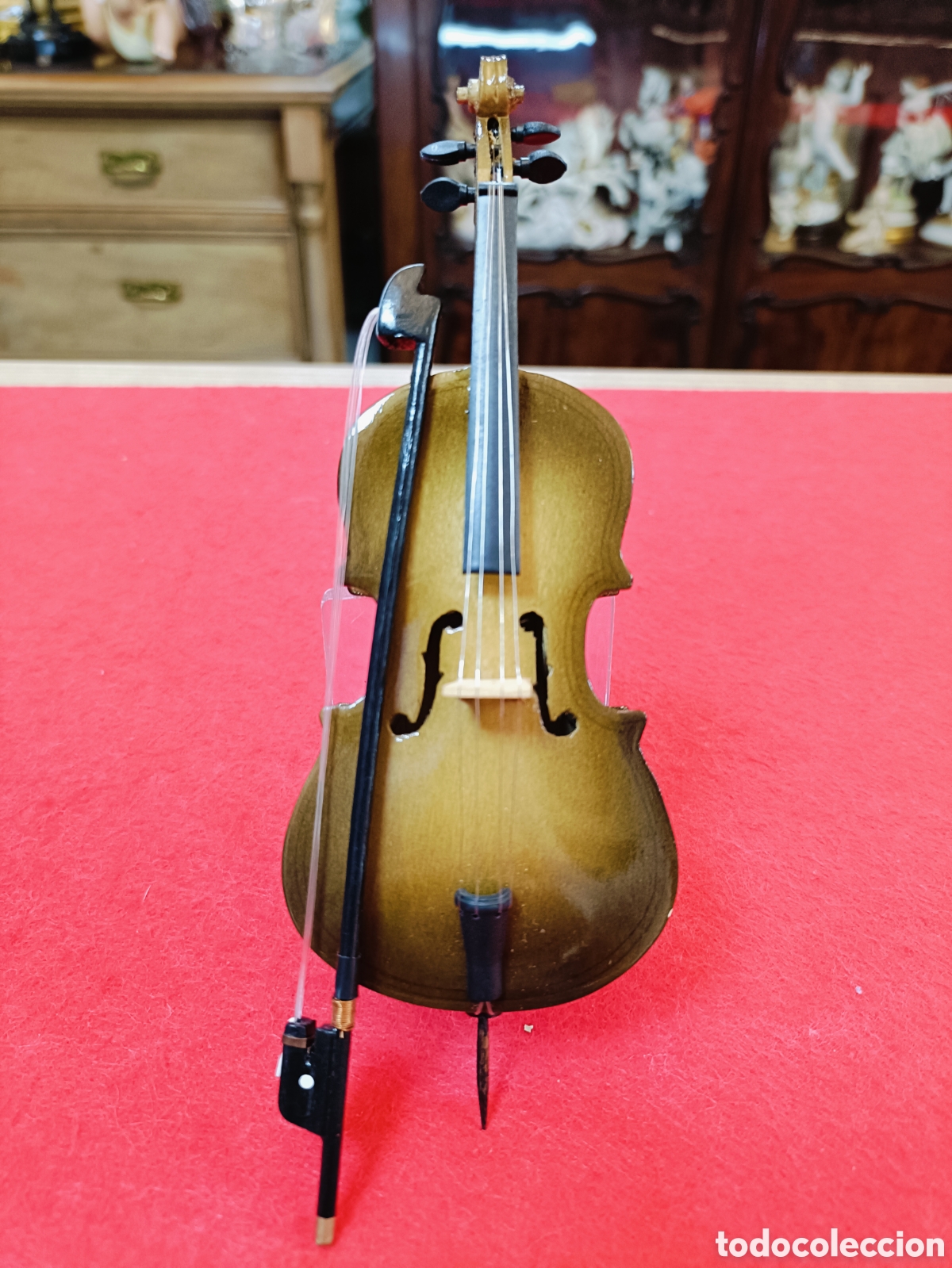 Musica di collezione: INSTRUMENTO EN MINIATURA, VIOLONCELLO. REALIZADO EN MADERA.