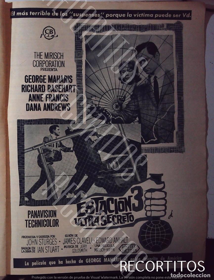 Musica di collezione: GEORGE MAHARIS RICHARD BASEHART ANNE FRANCIS DANA ANDREWS ESTACION 3 ULTRA SECRETO &Ograve;STER EN PRENSA
