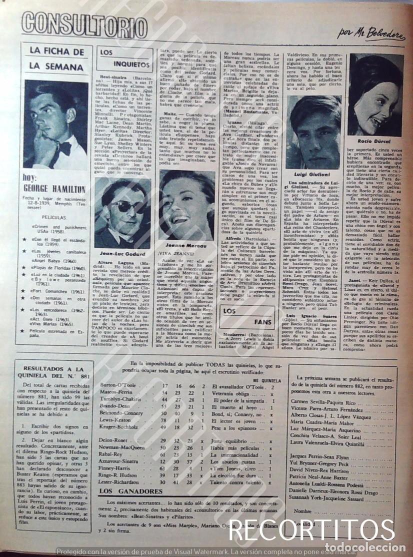 M&uacute;sica de colecci&oacute;n: LUIGI GIULIANI ROCIO DURCAL JANNE MMOREAU JENA LUC GODARD GEORGE HAMILTON