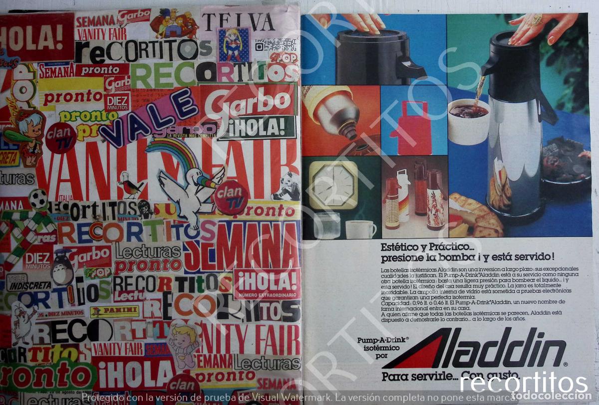 Musica di collezione: ALADIN TERMO PUMP A DRINK ANUNCIO PUBLICIDAD