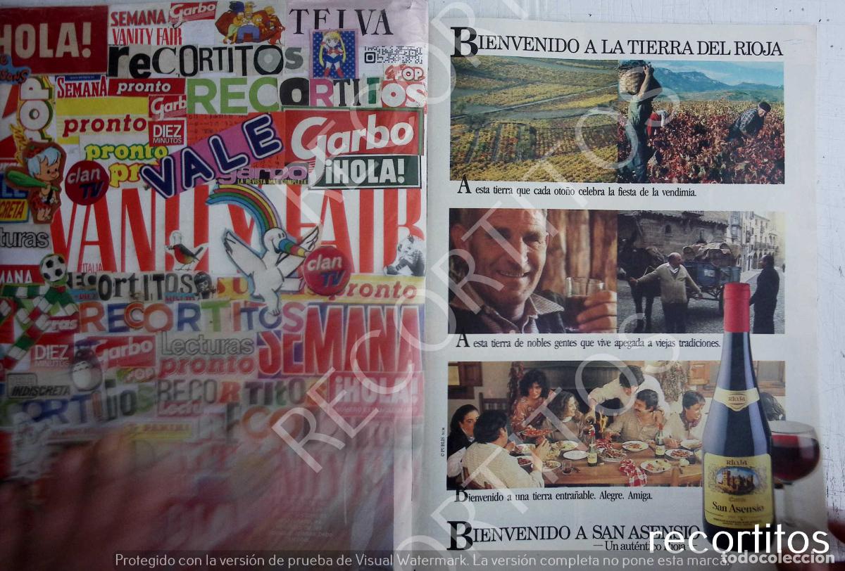 Musique de collection: SAN ASENSIO RIOJA anuncio publicidad