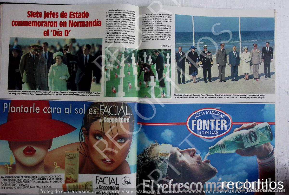 Musique de collection: DIA D ISABEL II ELIZABETH DE INGLATERRA OLAV DE NORUEGA RONALD REAGAN BEATRIZ DE HOLANDA PIERRE TRUD