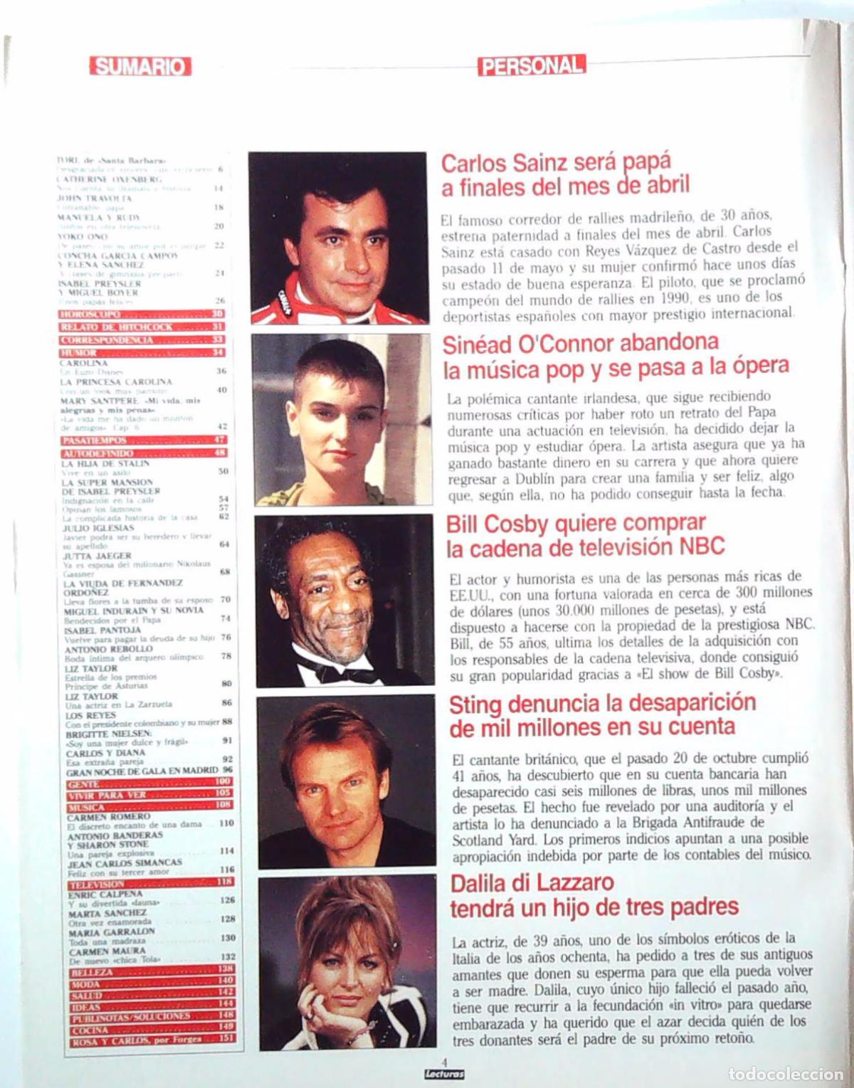 Musique de collection: SINEAD OCONNOR BING CROSBY CARLOS SAINZ STING DALILA DI LAZZARO