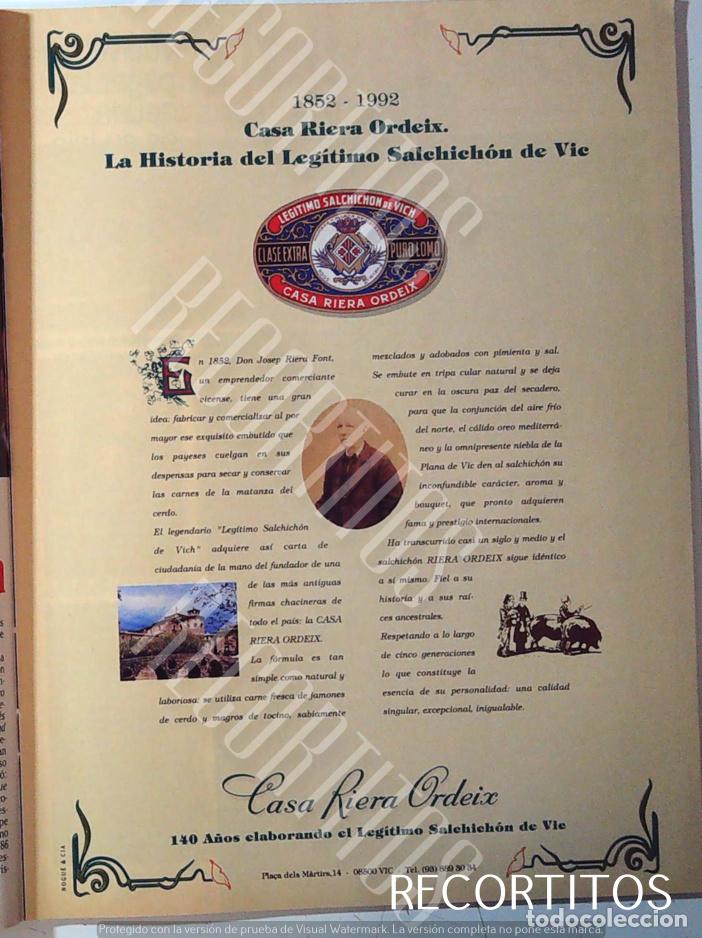 Collectible Music: CASA RIERA ORDEIX ANUNCIO PUBLICIDAD