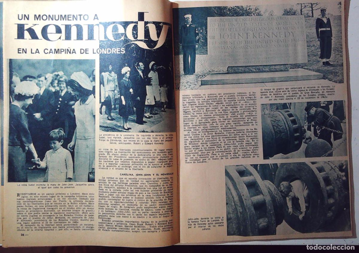 Collectible Music: ISABEL II ELIZABETH QUEEN MONUMENTO A KENNEDY EN LA CAMPI&Ntilde;A DE LONDRES