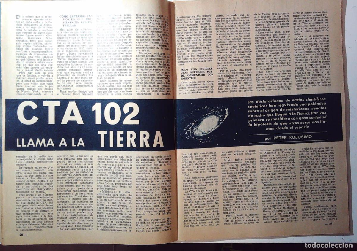 M&uacute;sica de cole&ccedil;&atilde;o: CTA 102 LLAMA A LA TIERRA PETER KOLOSIMO ONDAS DE RADIO DEL ESPACIO BRUNISOL