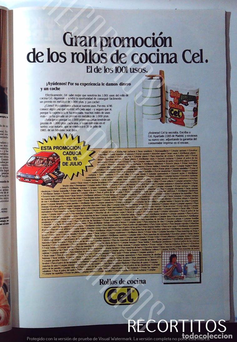 M&uacute;sica de cole&ccedil;&atilde;o: CEL PAPEL ANUNCIO PUBLICIDAD ROLLOS DE COCINA