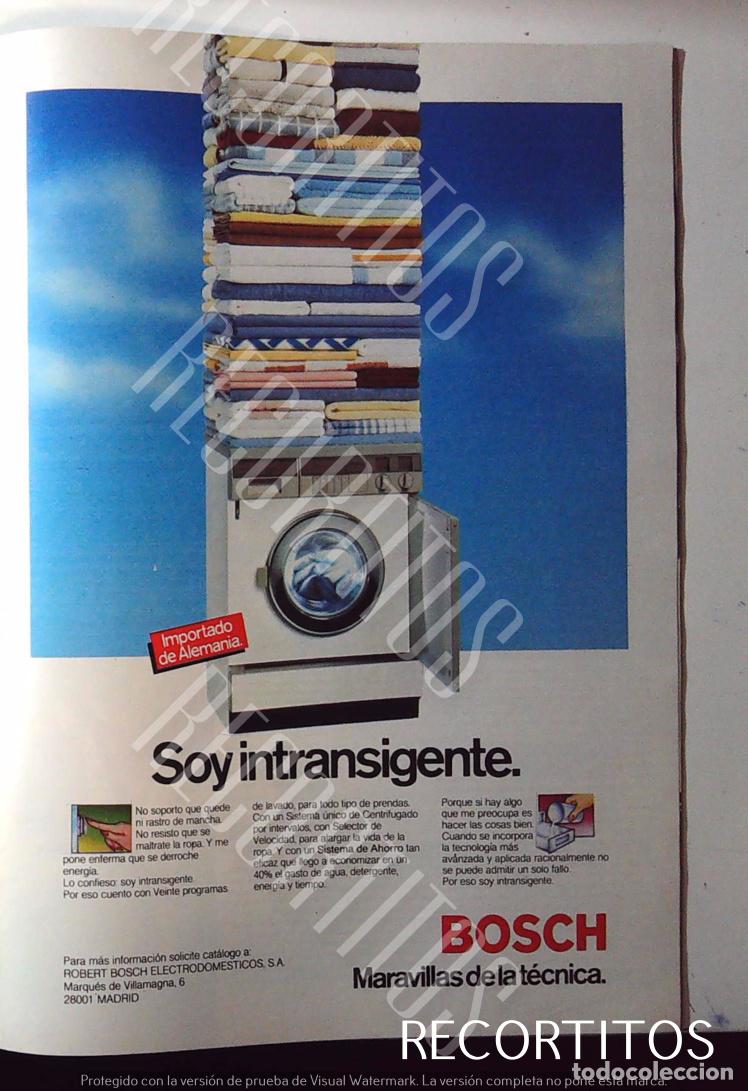 M&uacute;sica de colecci&oacute;n: BOSCH LAVADORA ANUNCIO PUBLICIDAD - Foto 1