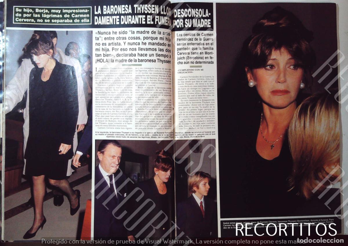 M&uacute;sica de cole&ccedil;&atilde;o: TITA CERVERA CARMEN THYSSEN MISS ESPA&Ntilde;A LEX BARKER TARZAN FUNERAL DE SU MADRE