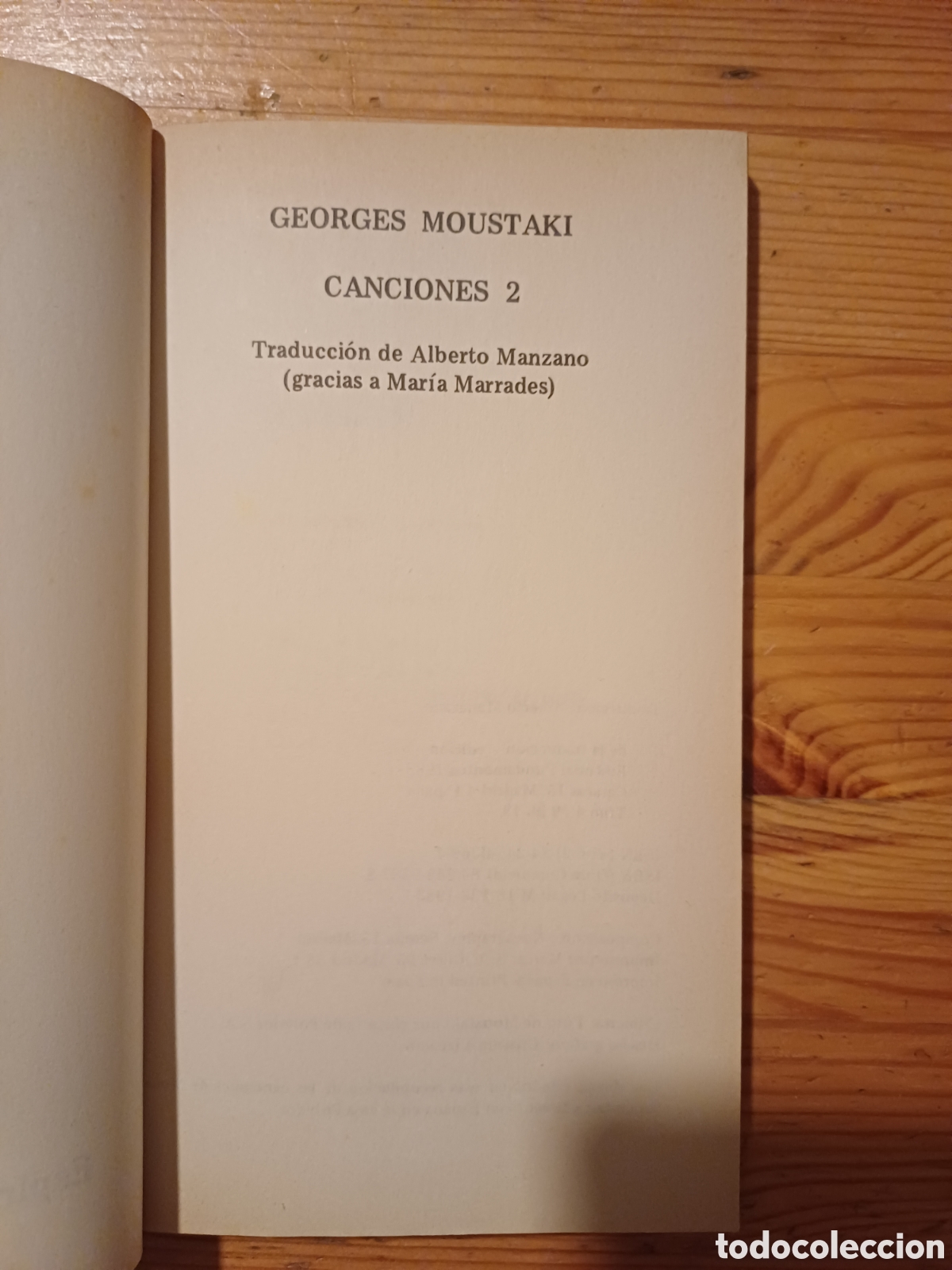 M&uacute;sica de colecci&oacute;n: Georges Moustaki Canciones 2 - Foto 2