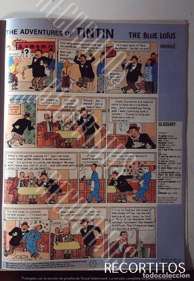 M&uacute;sica de colecci&oacute;n: tin tin tintin en blanco y negro 3658 the blue lotus