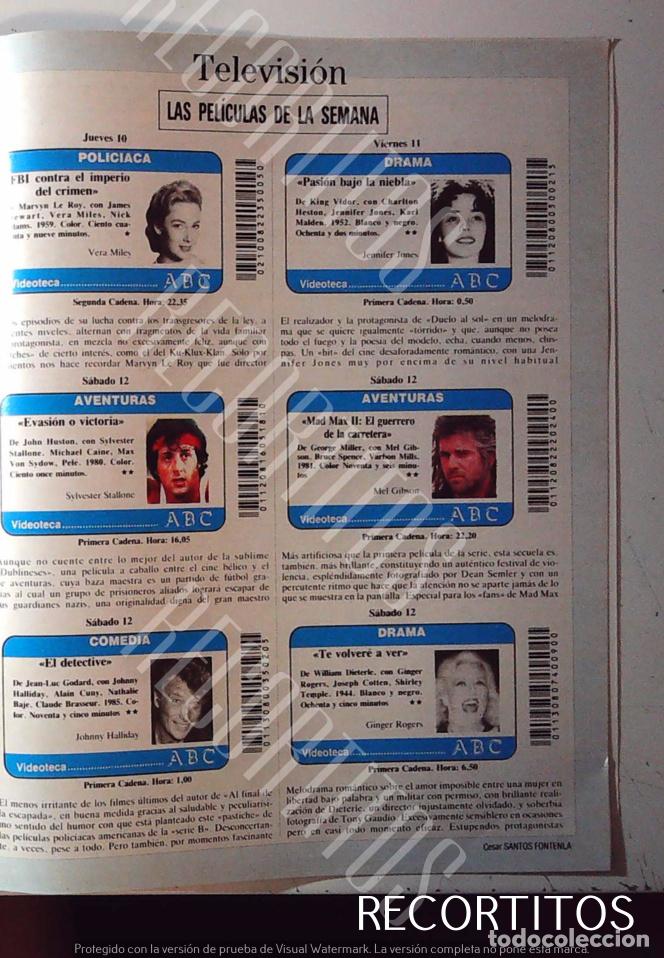 M&uacute;sica de colecci&oacute;n: VERA MILES JENNIFER JONES MEL GIBSON SYLVESTER STALLONE JOHNNY HALLIDAY GINGER ROGERS