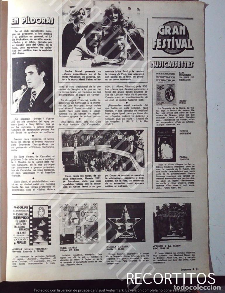 M&uacute;sica de cole&ccedil;&atilde;o: OSCAR JANOT DEMIS ROUSSOS PERE TAPIAS SACHA DISTEL LINSAY DE PAUL LUIS DEL OLMO