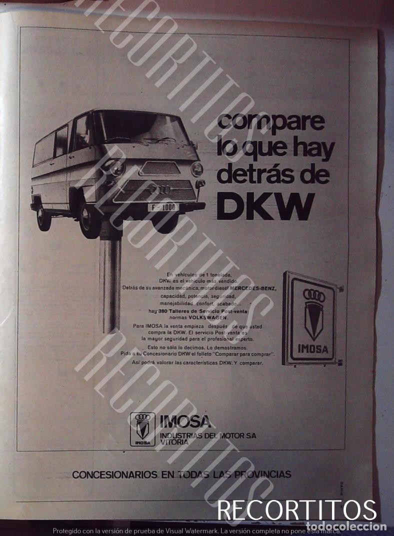 Collectible Music: IMOSA VITORIA DKW ANUNCIO PUBLICIDAD