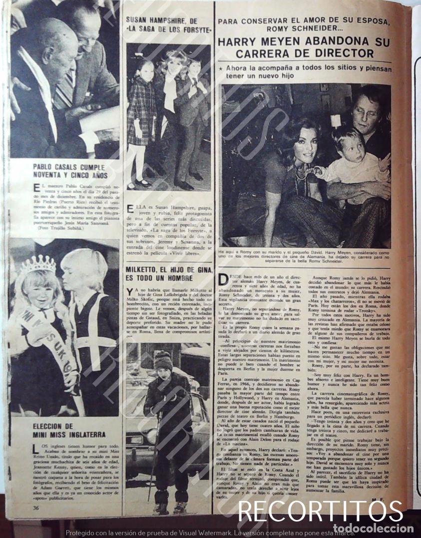 M&uacute;sica de cole&ccedil;&atilde;o: ROMY SCHNEIDER HARRY MEYEN MINI MISS INGLATERRA PABLO CASALS SUSAN HAMPSHIRE