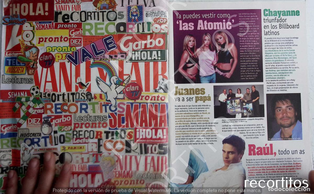 M&uacute;sica de colecci&oacute;n: ATOMIC KITTEN JUANES RAUL CHAYANNE