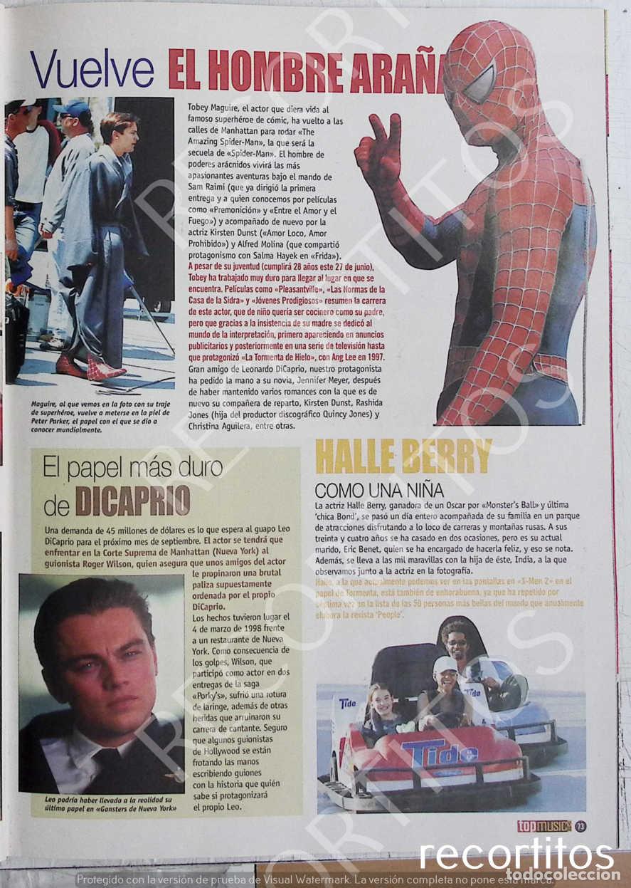 M&uacute;sica de colecci&oacute;n: LEO DI CAPRIO HALLE BERRY ERIC BENET TOBEY MAGUIRE SPIDERMAN