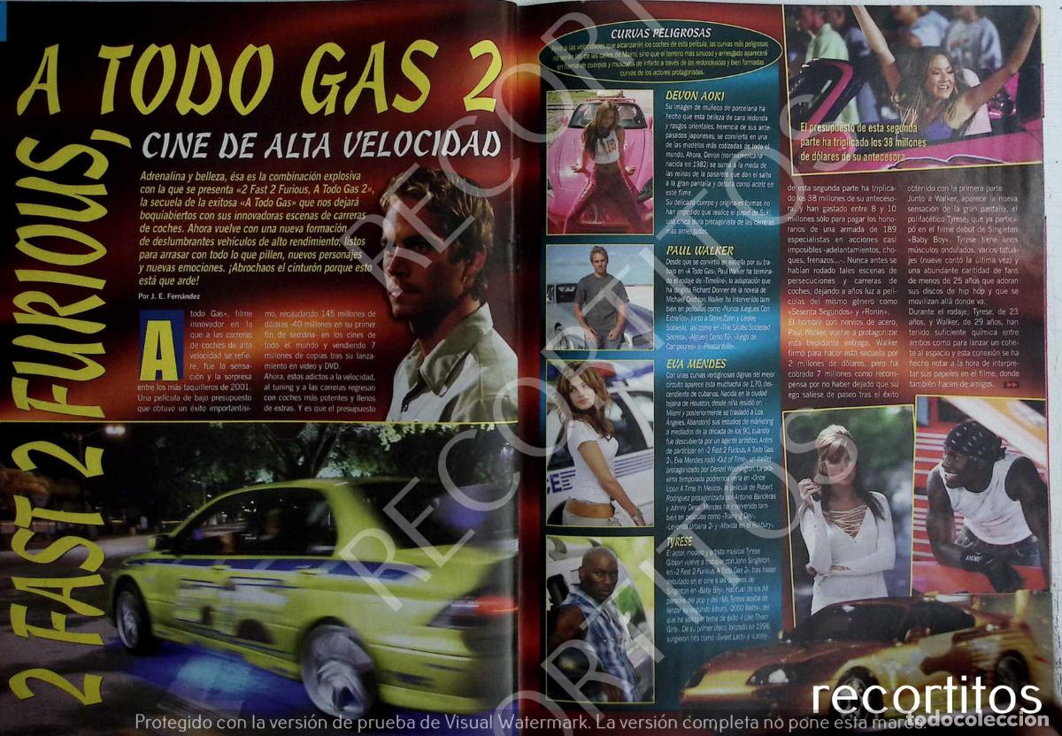 Musique de collection: FAST AND FURIOUS PAUL WALKER EVA MENDES DEVON AOKI TYRESE