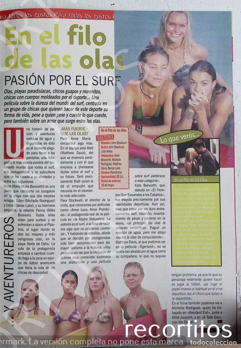 M&uacute;sica de colecci&oacute;n: EN EL FILO DE LA OLA SURF MICHELLE RODRIGUEZ KATE BOSWORTH