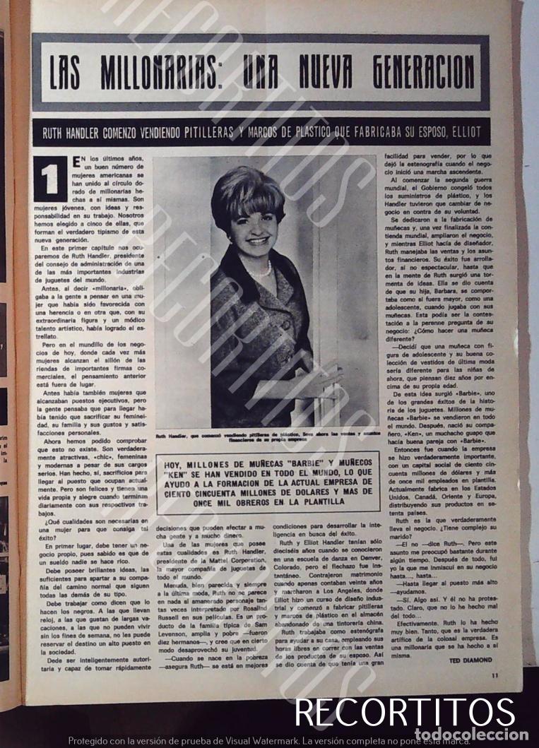 M&uacute;sica de colecci&oacute;n: RUTH HANDLER LAS MILLONARIAS