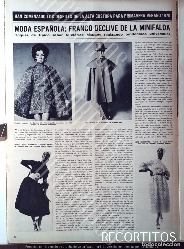 M&uacute;sica de colecci&oacute;n: MODA ESPA&Ntilde;OLA 1970 CARMEN MIR ELIO BERHANYER