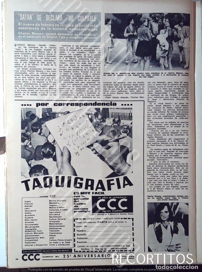 M&uacute;sica de colecci&oacute;n: CHARLES MANSON SATAN SE DECLARA INOCENTE