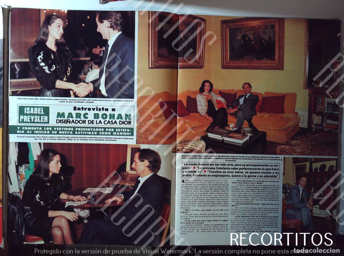 M&uacute;sica de colecci&oacute;n: MARC BOHAN ISABEL PREYSLER - Foto 1