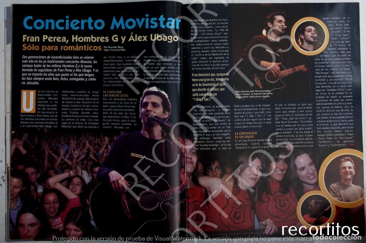 Musiksammlung: FRAN PEREA HPMBRES G ALEX HUBAGO CONCIERTO MOVIESTAR