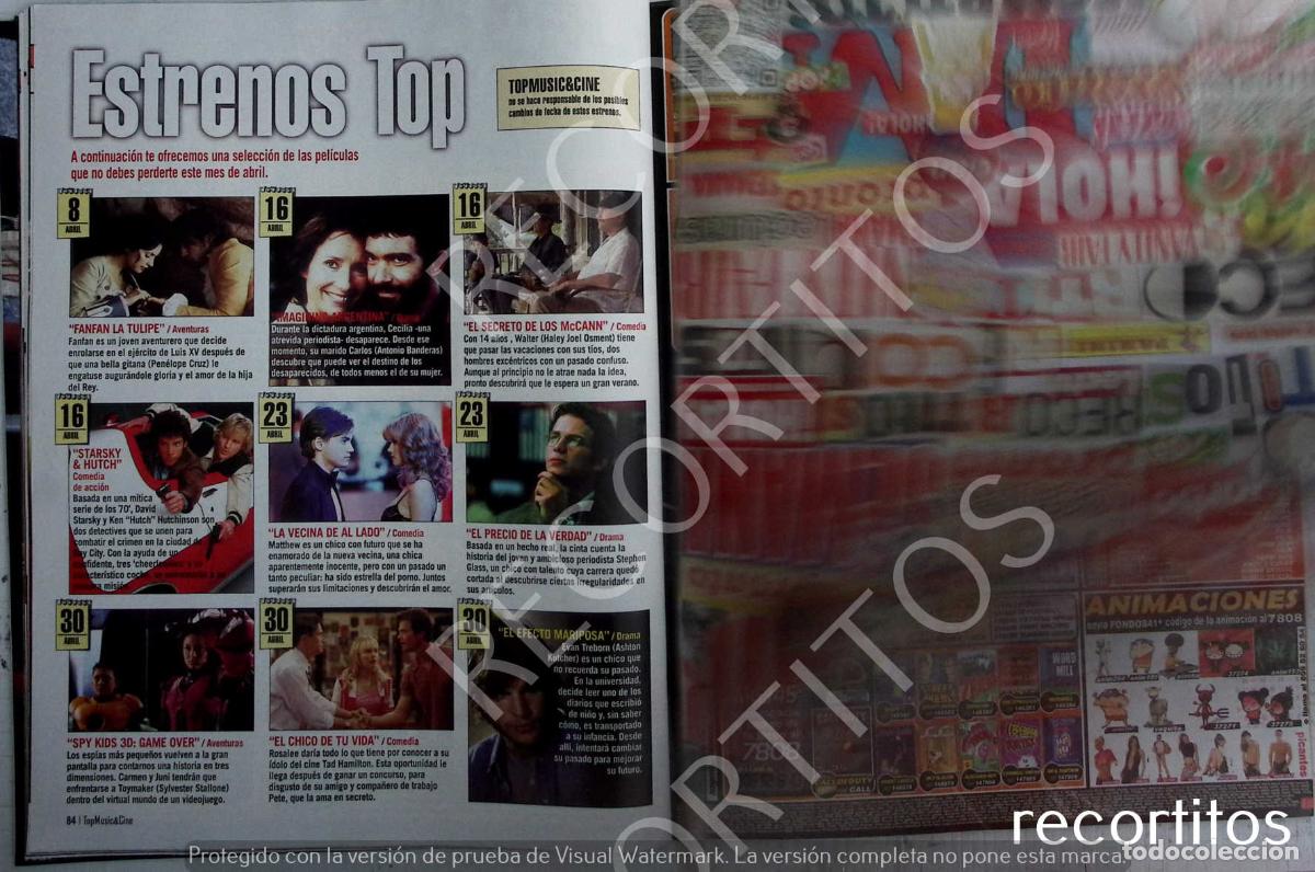 Musiksammlung: STARSKY Y HUTCH SPY KIDS 2 EL CHICO DE TU VIDA LA VECINA DE AL LADO E&Ntilde; PRECIO DE LA VERDAD