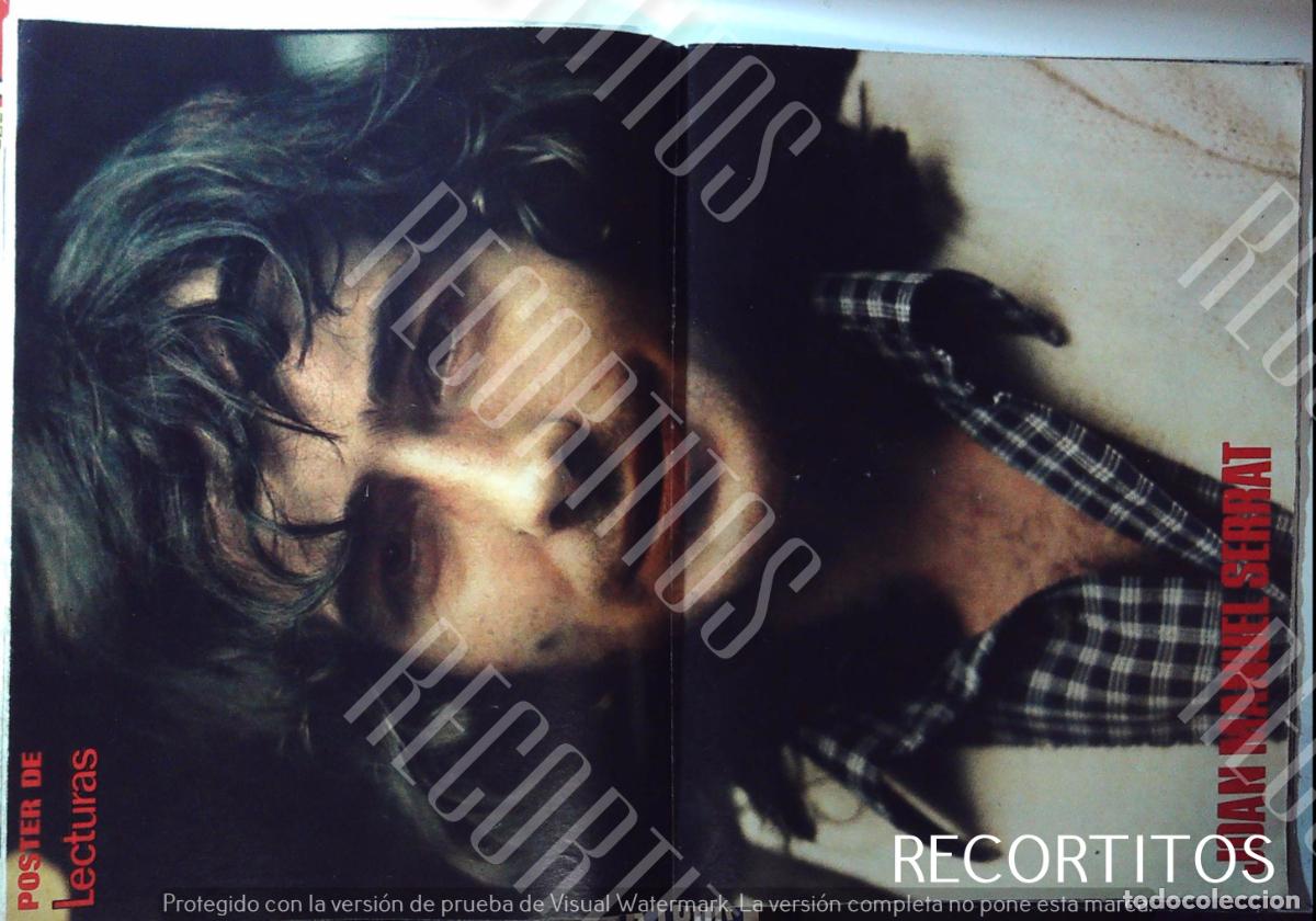 M&uacute;sica de colecci&oacute;n: JOAN MANUEL SERRAT POSTER LECTURAS 1973 - Foto 1