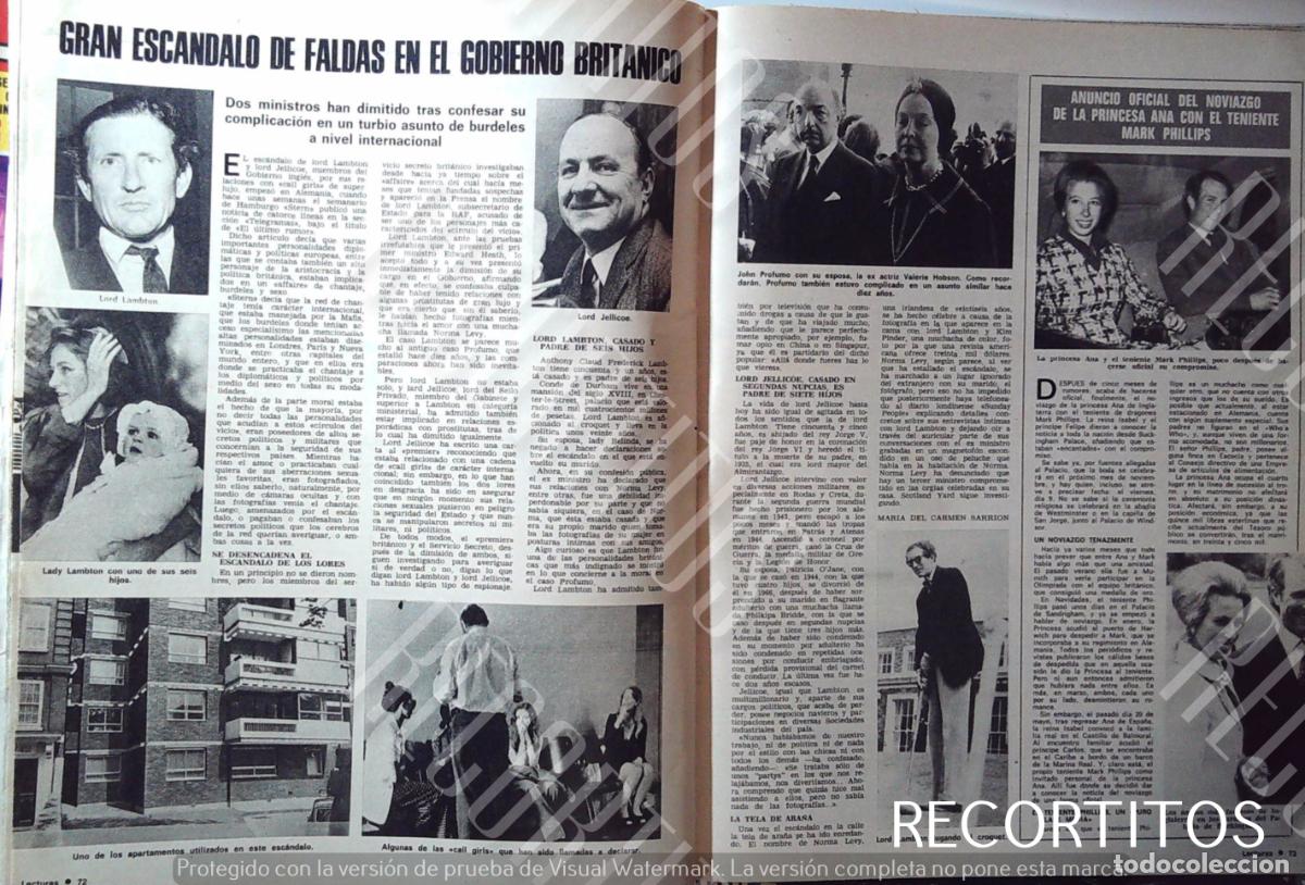 Musiksammlung: ESCANDALO DE FLADAS EN EL GOBIERNO BRITANICO LORD JELLICOE LAMBTON JOHN PROFUMO