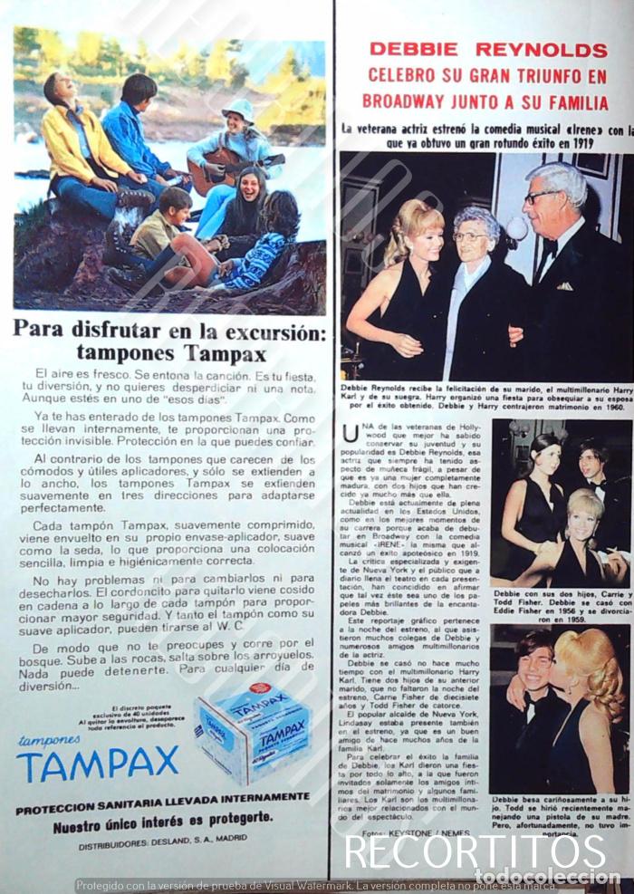 Musiksammlung: DEBBIE REYNOLDS TAMPAX CARRIE FISHER TEDD