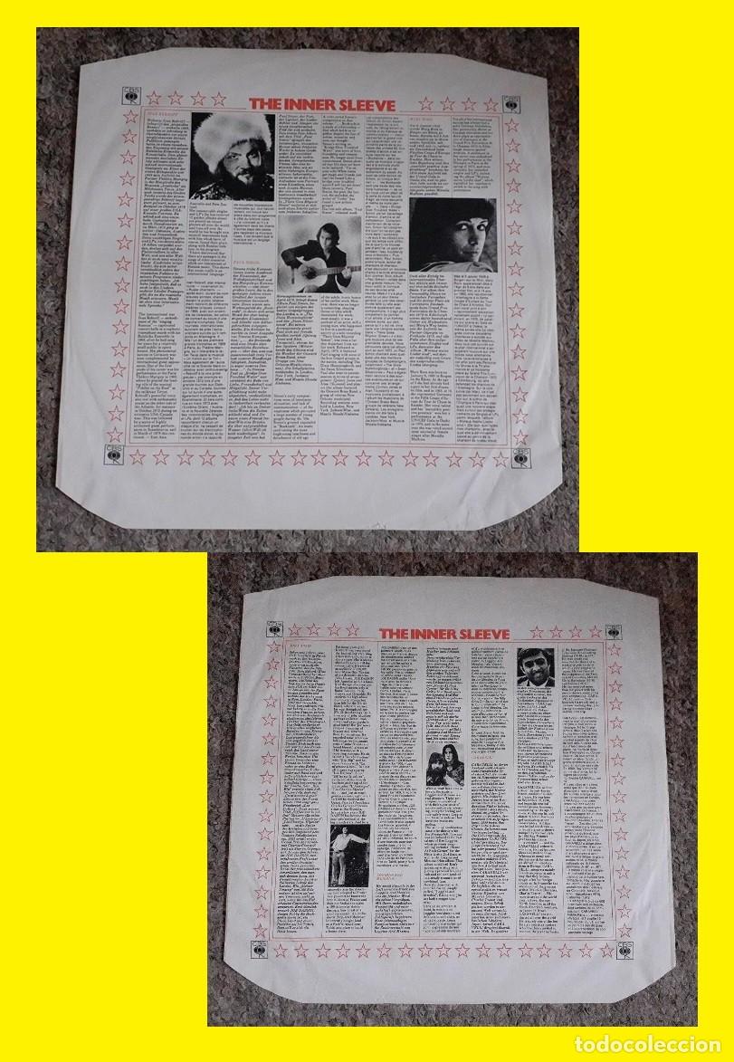 Musique de collection: CBS - RARE INNER SLEEVE LP 12&rdquo; VINTAGE, RARE !! COLLECTORS