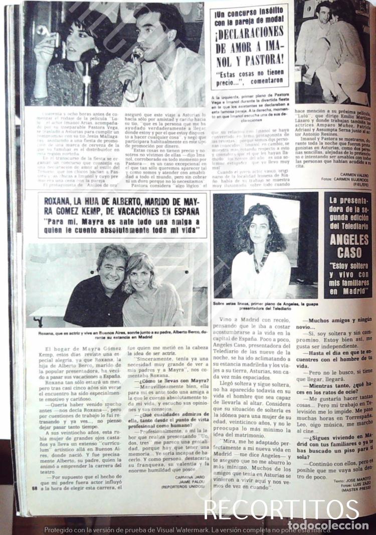 M&uacute;sica de colecci&oacute;n: ROXANA HIJASTRA DE MAYRA GOMEZ KEMP ANGELES CASO IMANOL ARIAS PASTORA VEGA