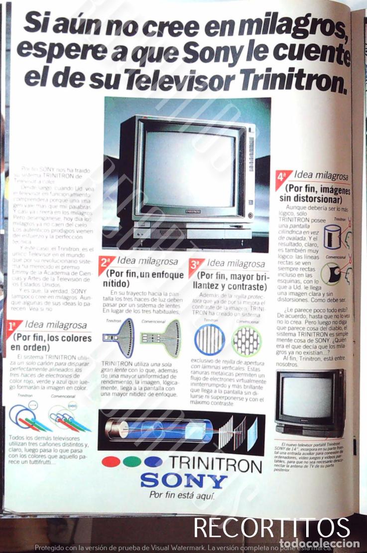 M&uacute;sica de colecci&oacute;n: TRINITRON SONY TELEVISOR ANUNCIO PUBLICIDAD - Foto 1