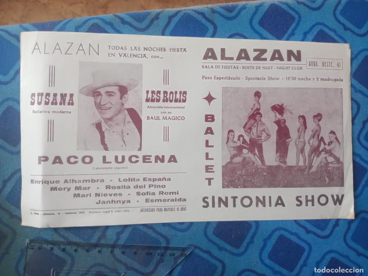 Musica di collezione: Sala de fiestas ALAZAN, VALENCIA, Paco Lucena